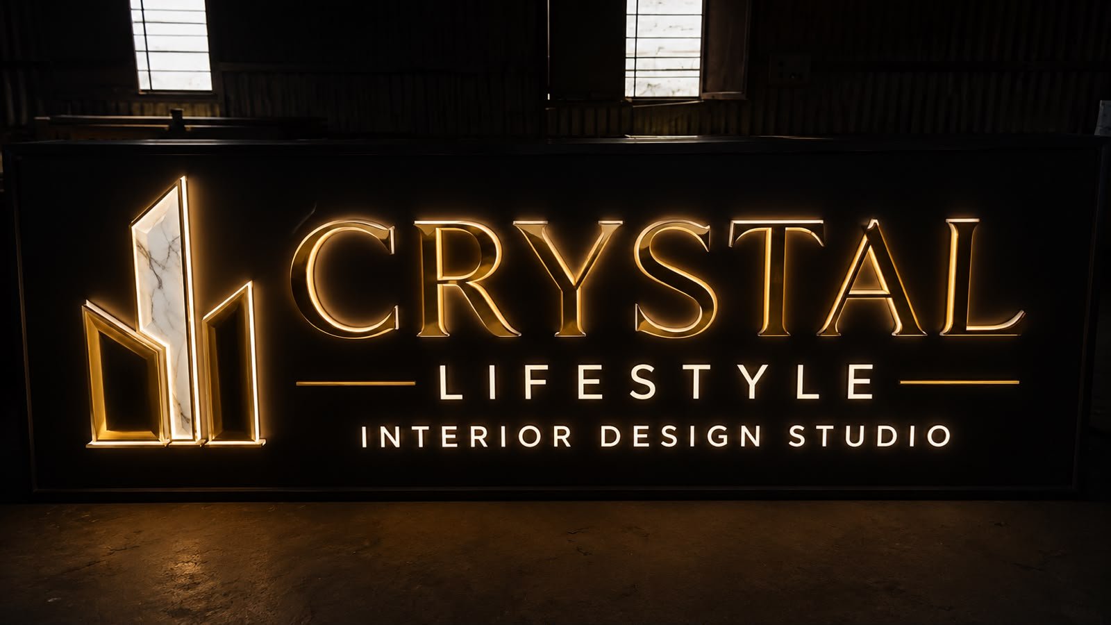 ACP Paneling with Illuminated Signs